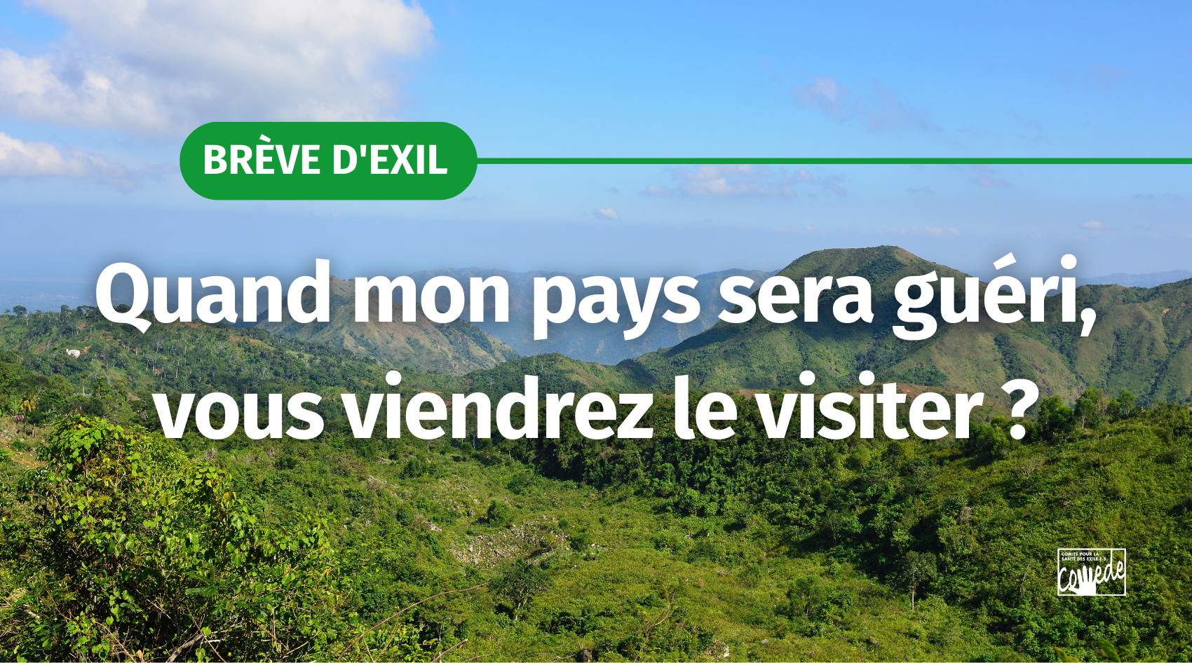 Photo Haïti breve d'exil du Comede